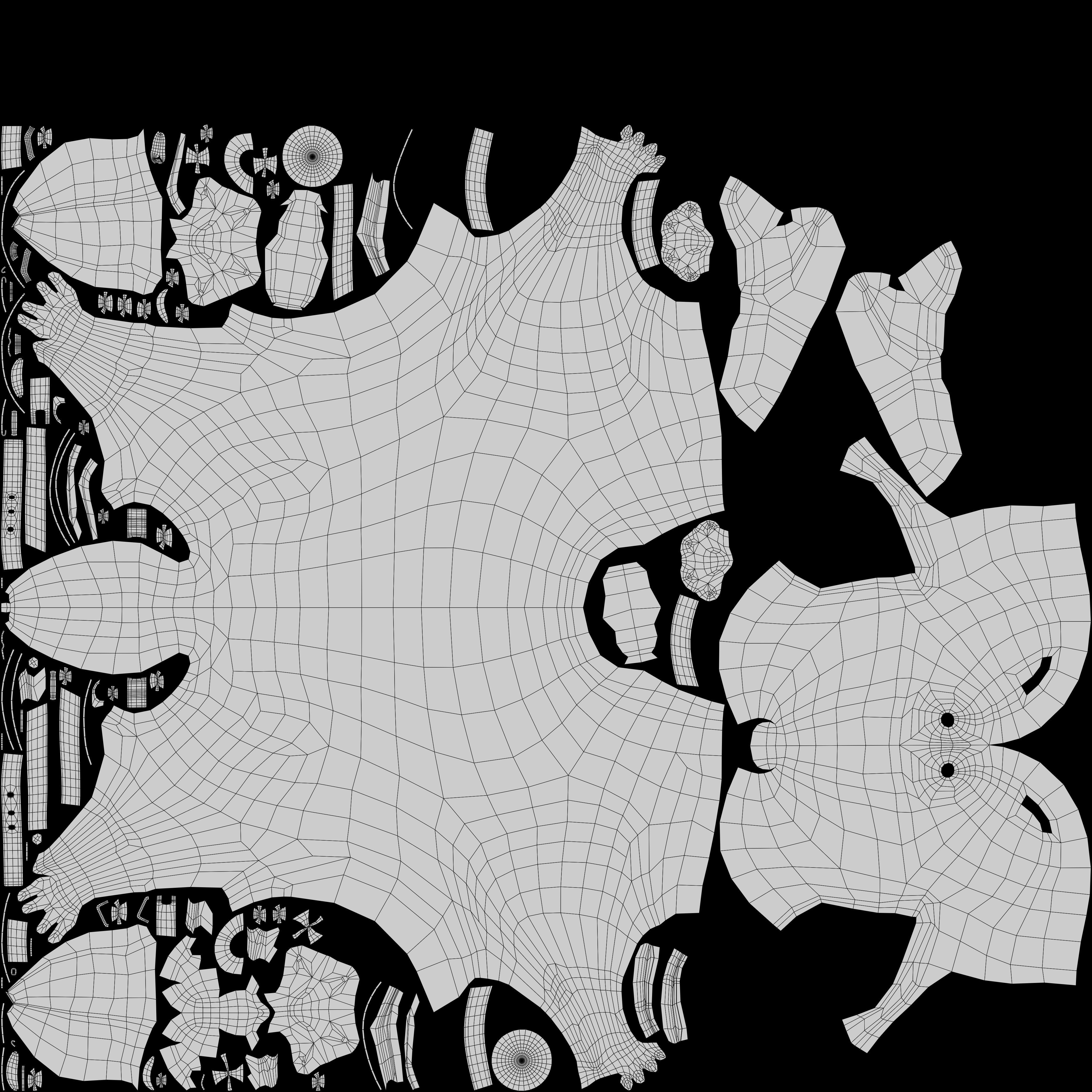 Cartoon dog Rigged Low-poly 3D model_20