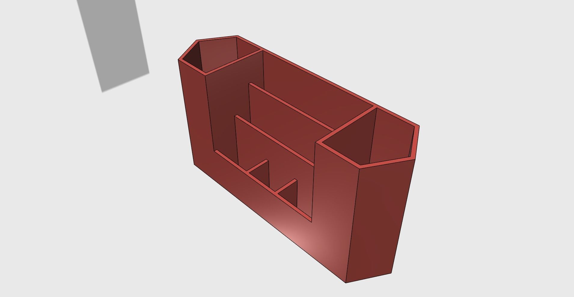Pen paper holder easy print 3D print model_1