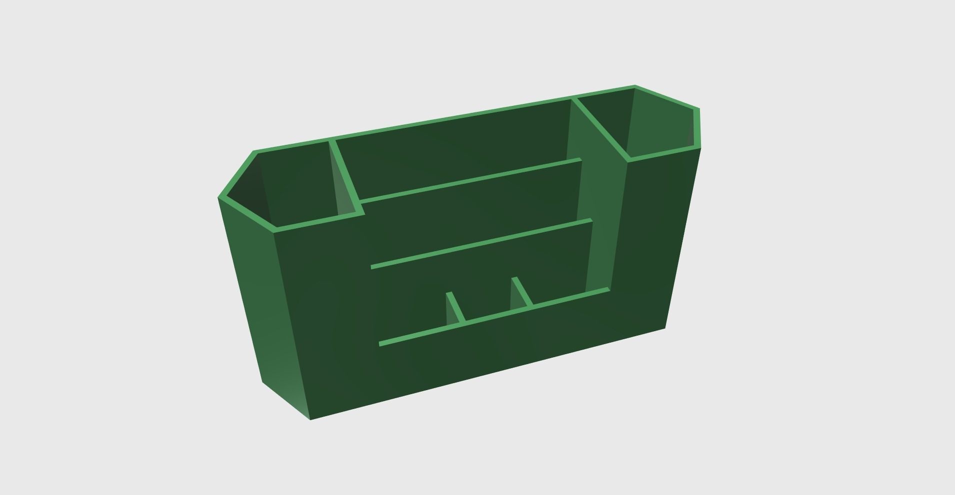 Pen paper holder easy print 3D print model_6