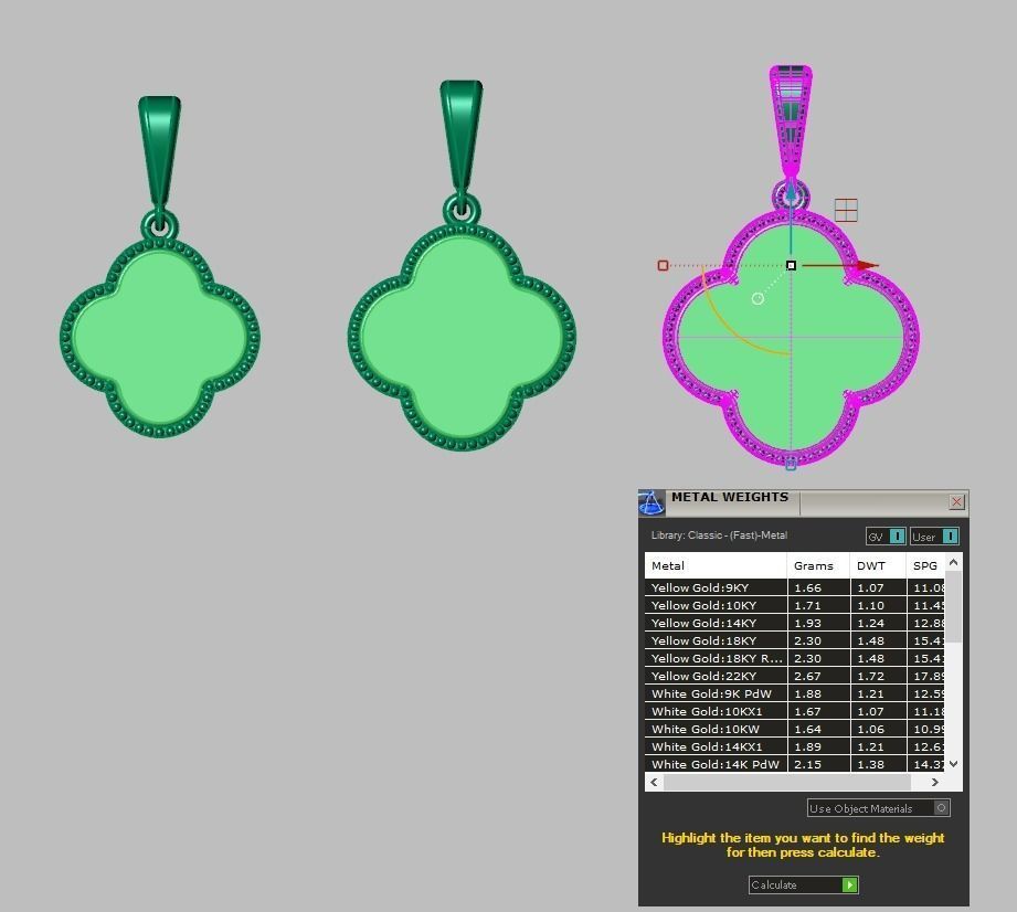 Pendant 3D model 0201 printable model-17 3D print model_16