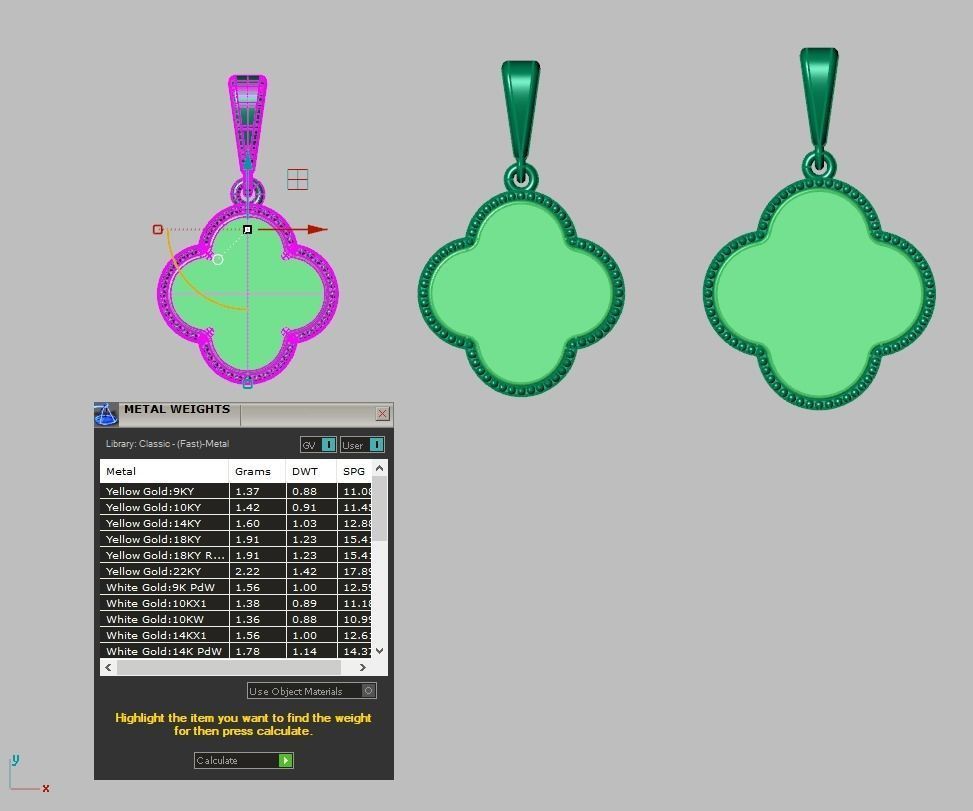 Pendant 3D model 0201 printable model-17 3D print model_13