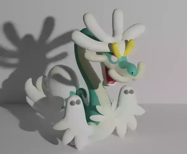 Drampa pokemon 3D print model 3D print model