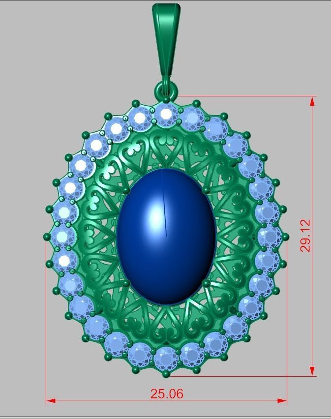 Exclusive Pendant model 3D 0202 printable model-14 3D print model_12