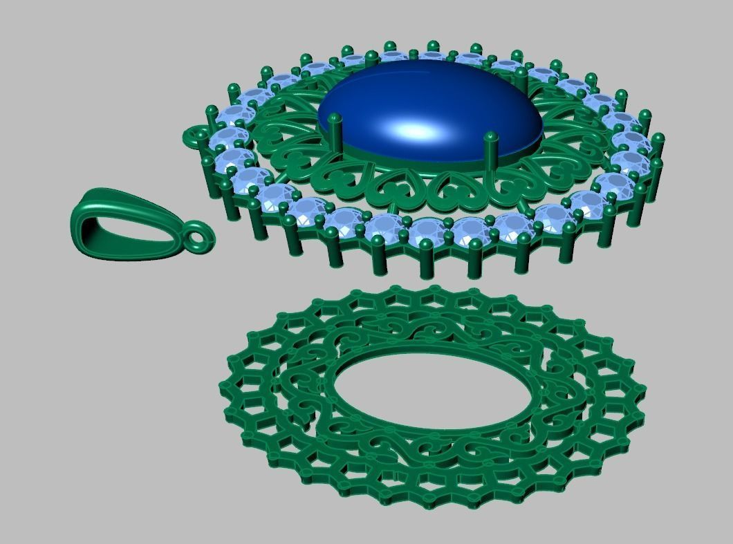 Exclusive Pendant model 3D 0202 printable model-14 3D print model_10