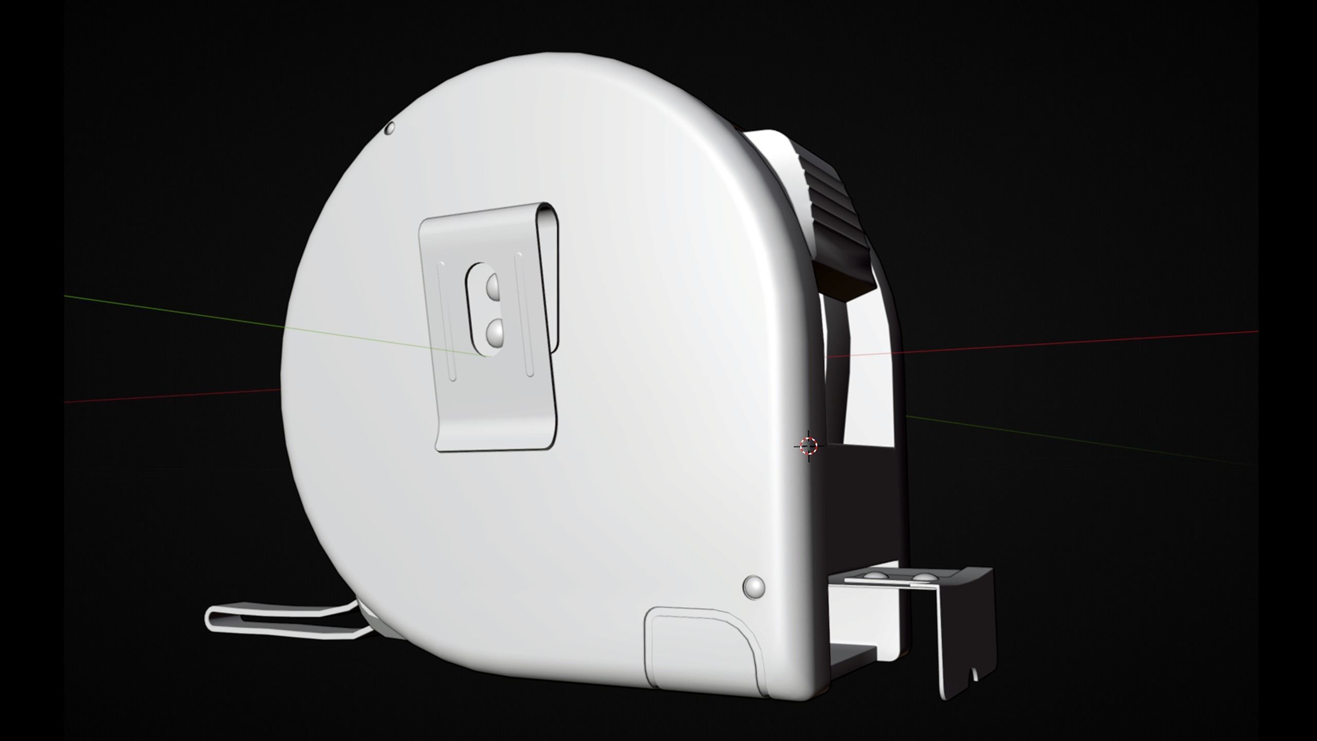 measuring tape Low-poly 3D model_6