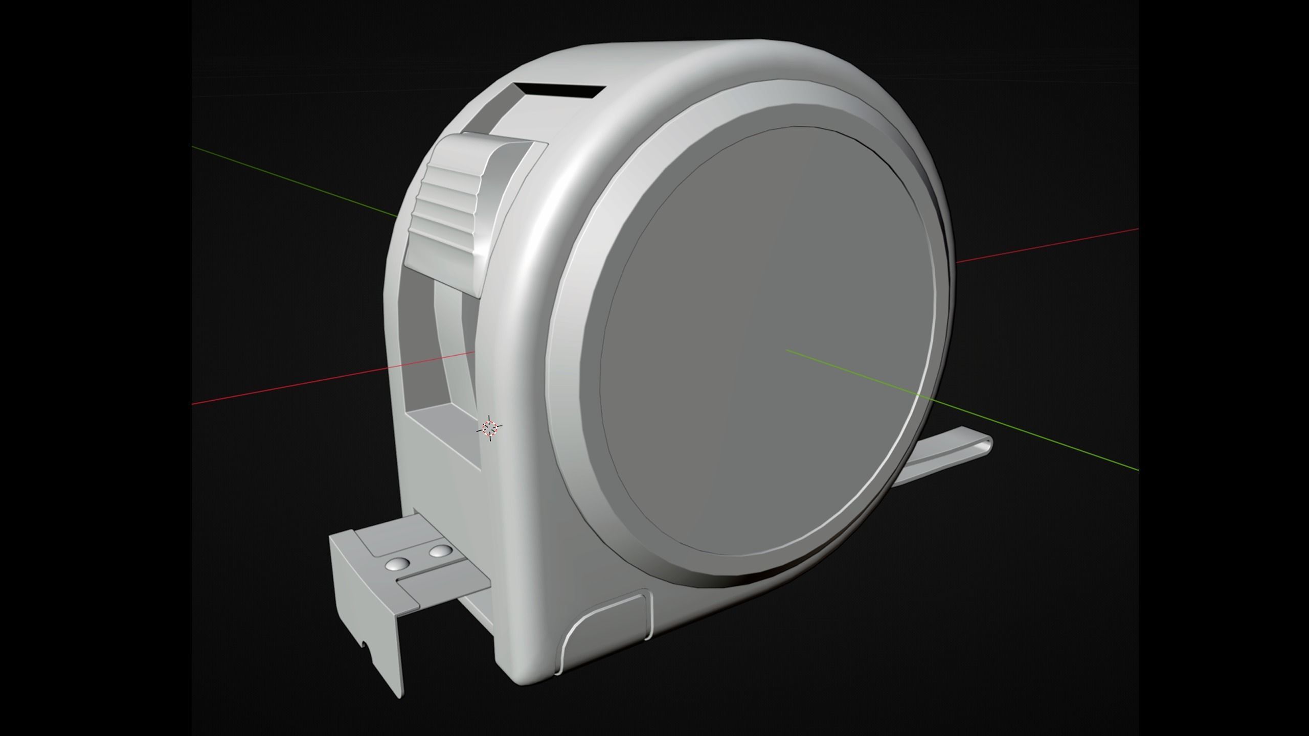 measuring tape Low-poly 3D model_5
