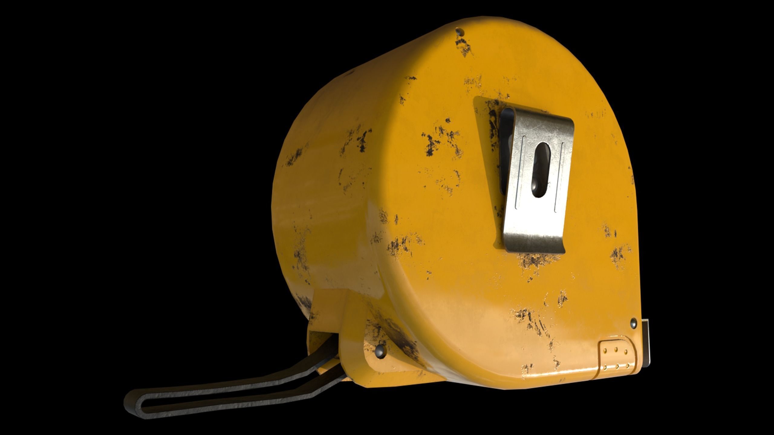 measuring tape Low-poly 3D model_2