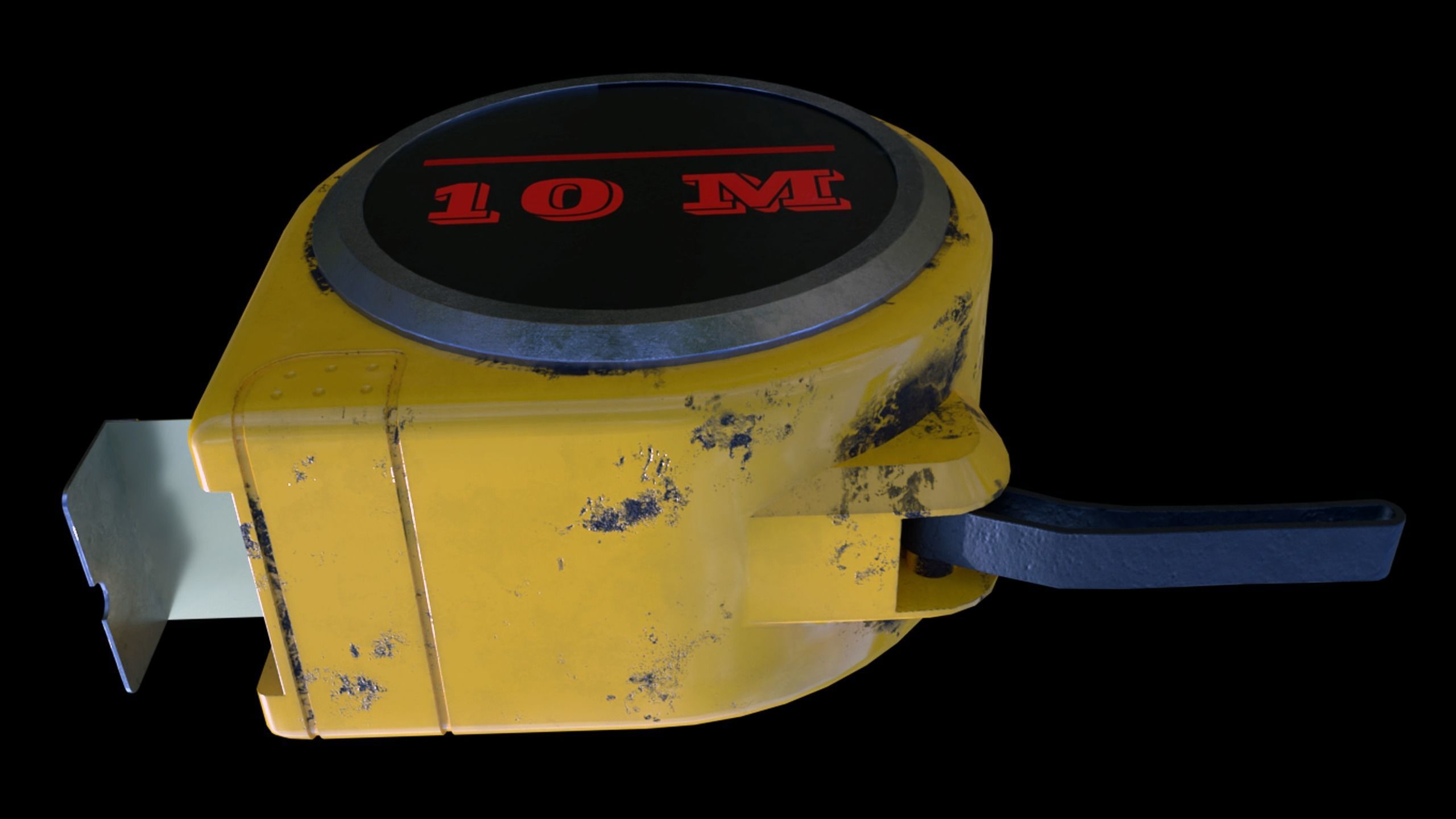 measuring tape Low-poly 3D model_3