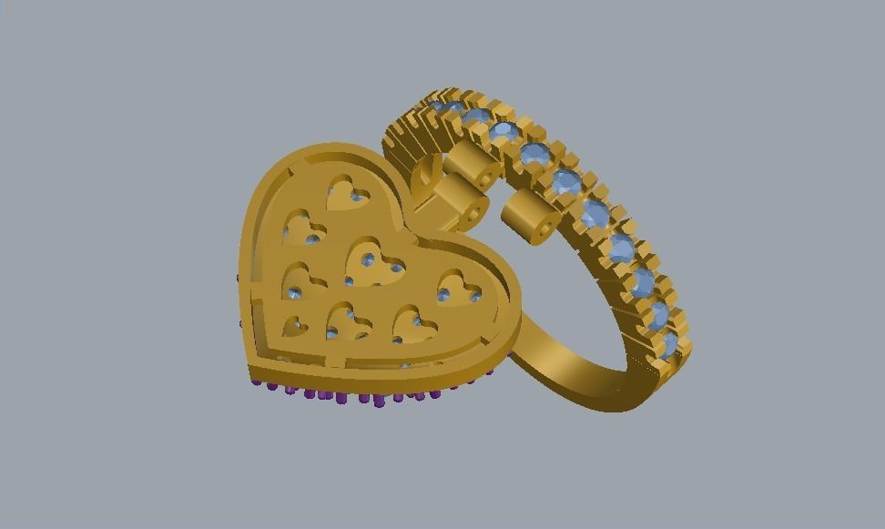 ARTICULATED CORACAO RING 3D print model_4