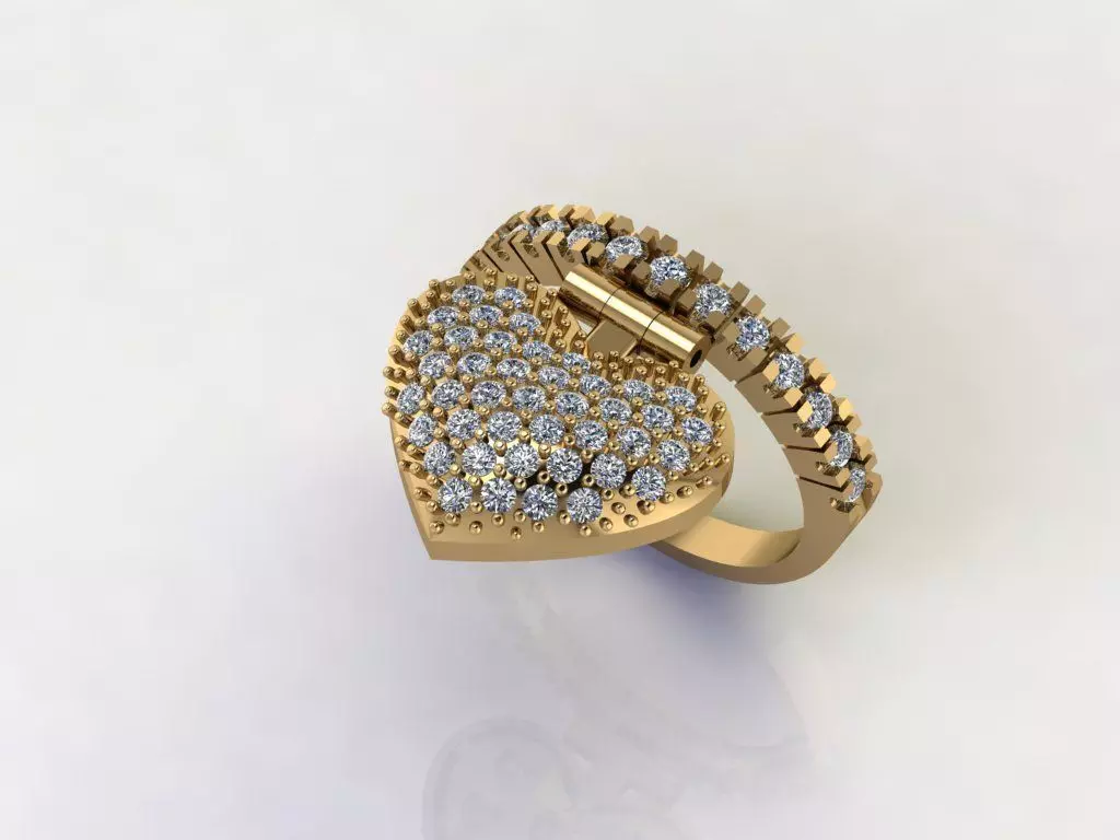 ARTICULATED CORACAO RING 3D print model_0