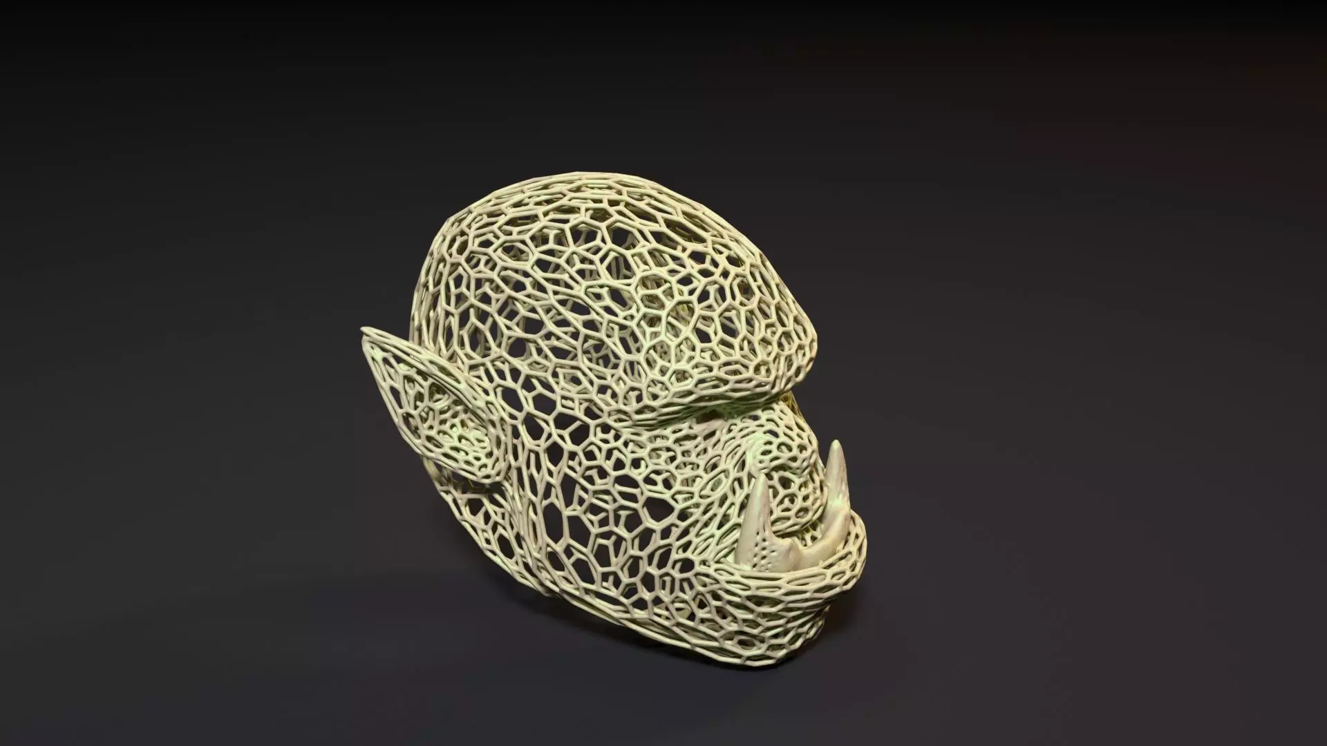 Warcraft Orc Head 3D print model_0