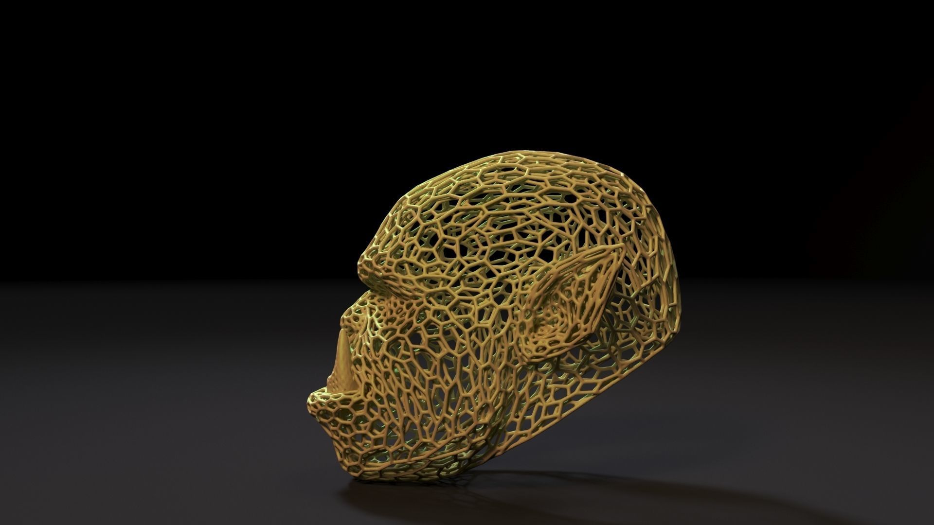 Warcraft Orc Head 3D print model_2