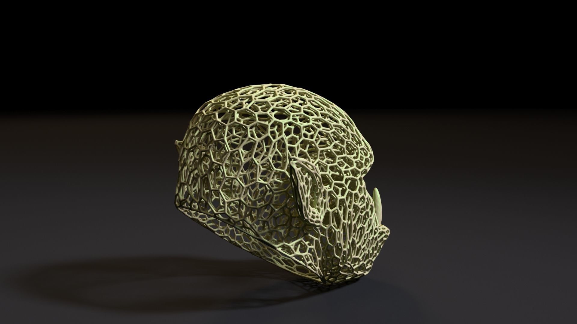 Warcraft Orc Head 3D print model_5