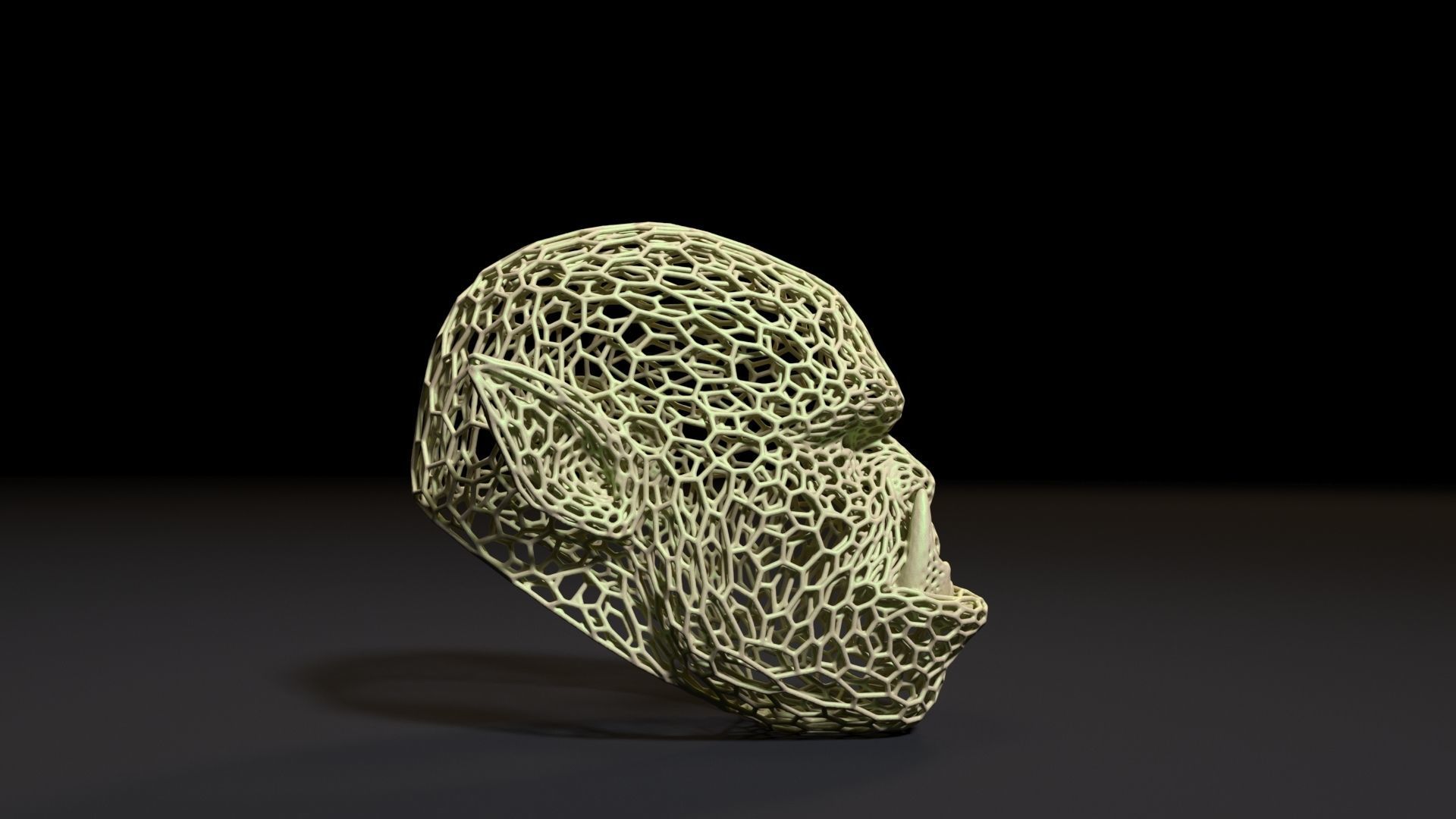 Warcraft Orc Head 3D print model_6