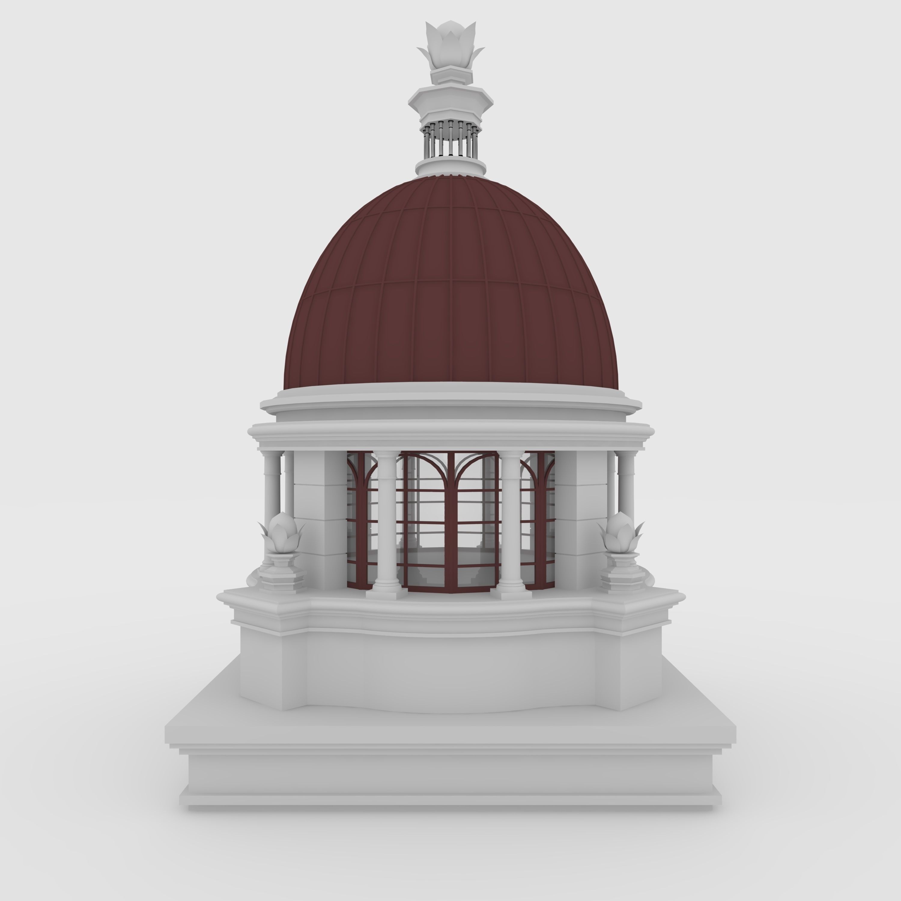 Classic Dome 1 3D model_2