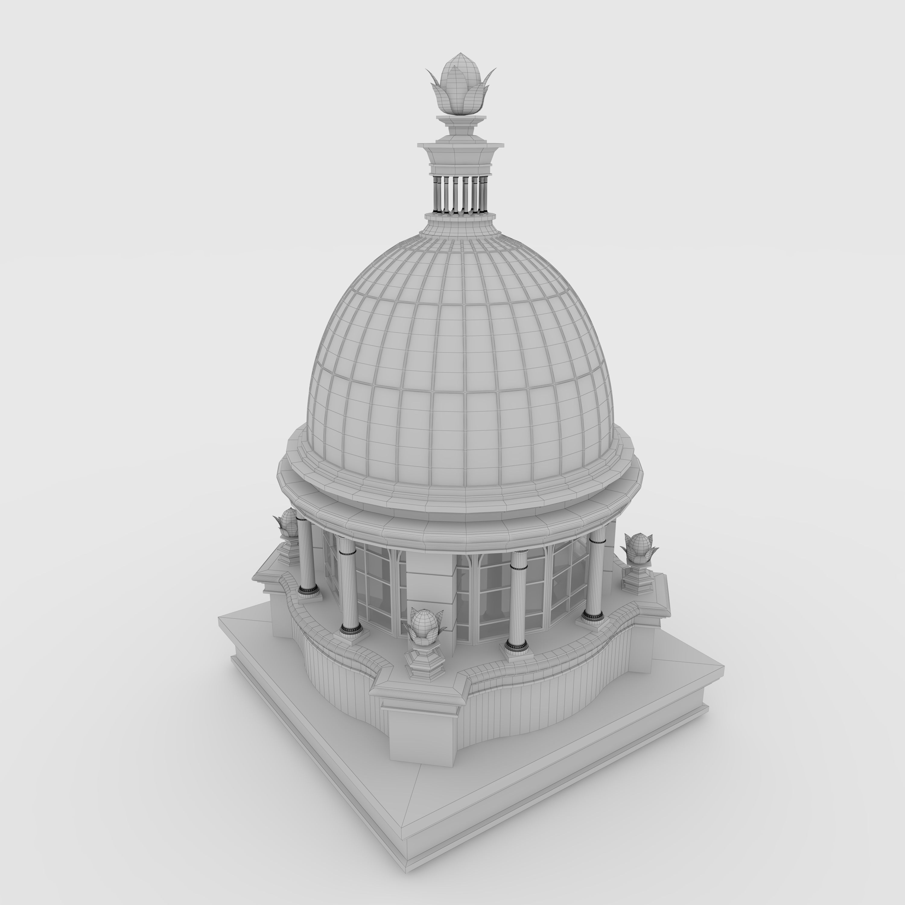 Classic Dome 1 3D model_9