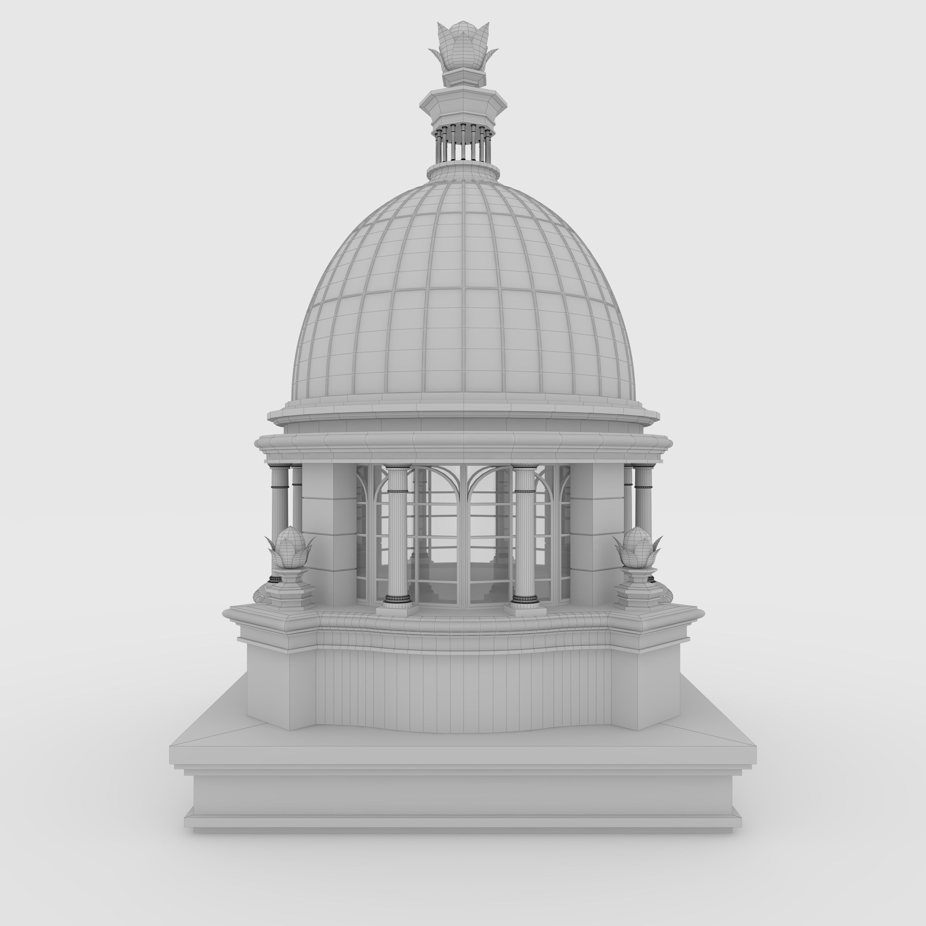 Classic Dome 1 3D model_3