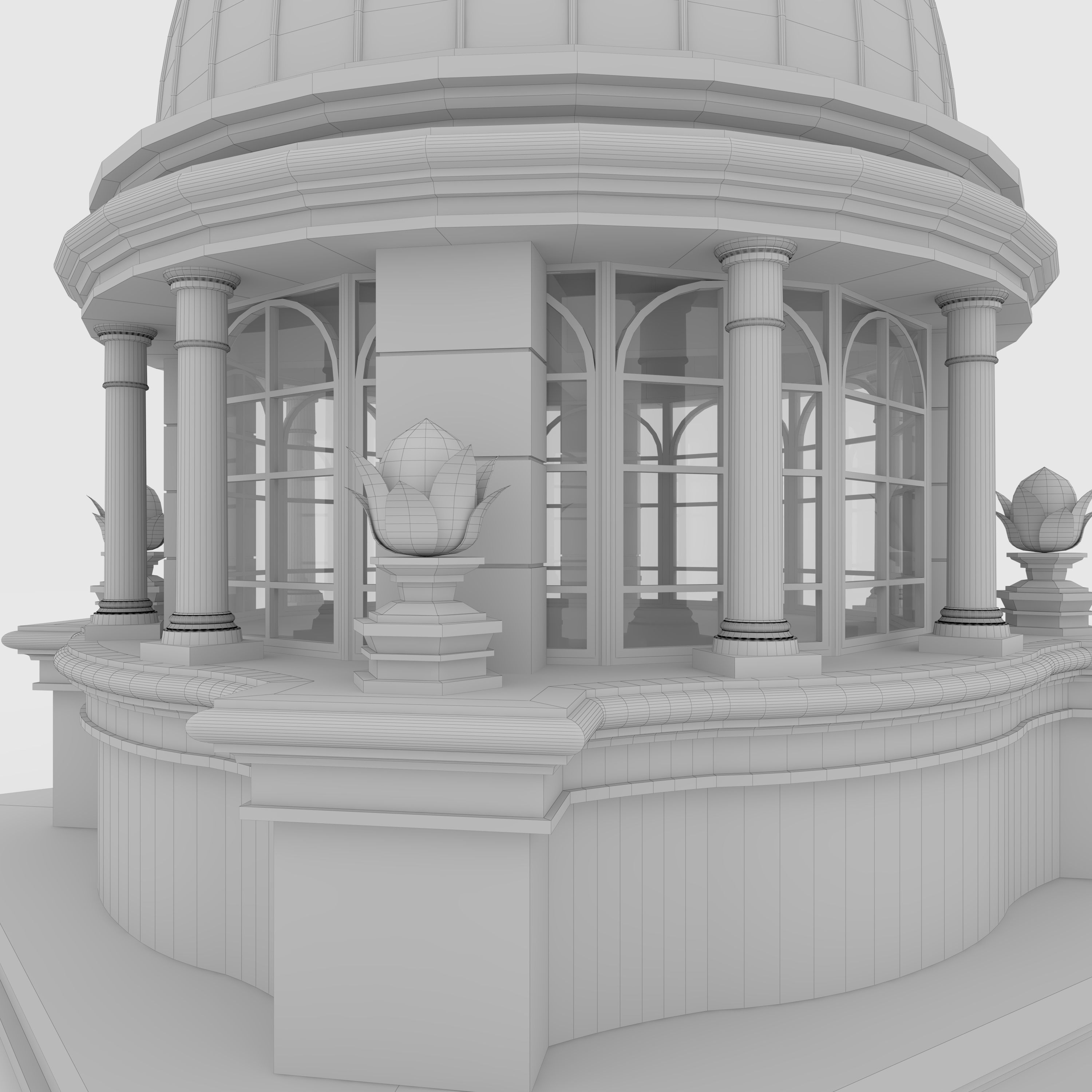 Classic Dome 1 3D model_5