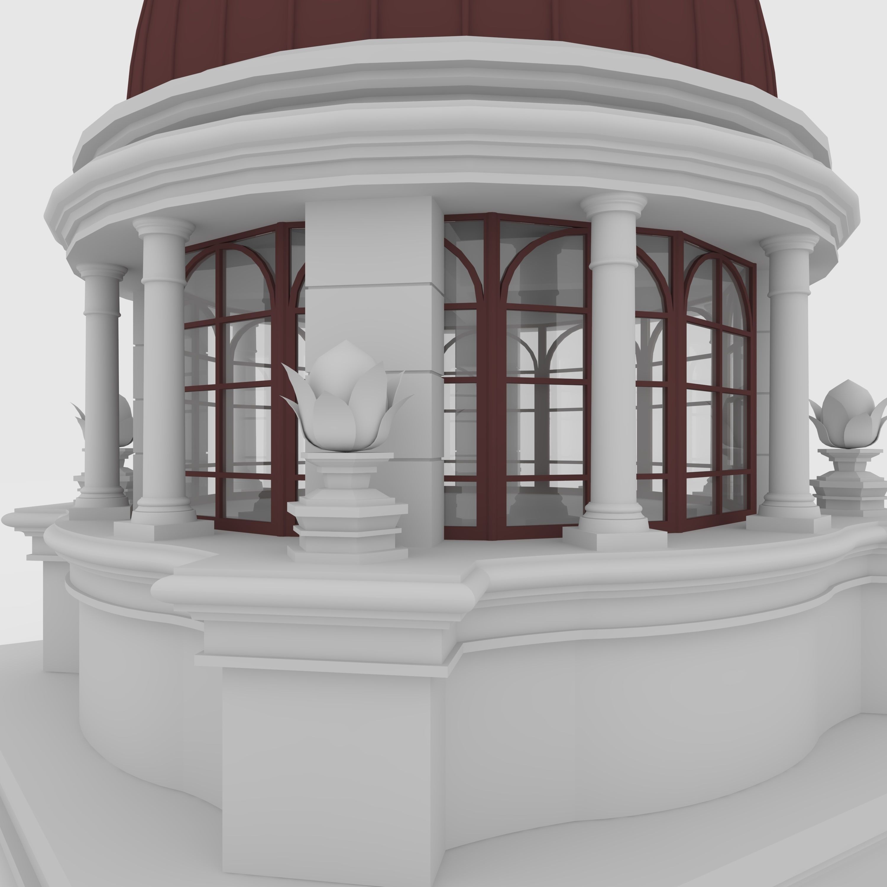 Classic Dome 1 3D model_4