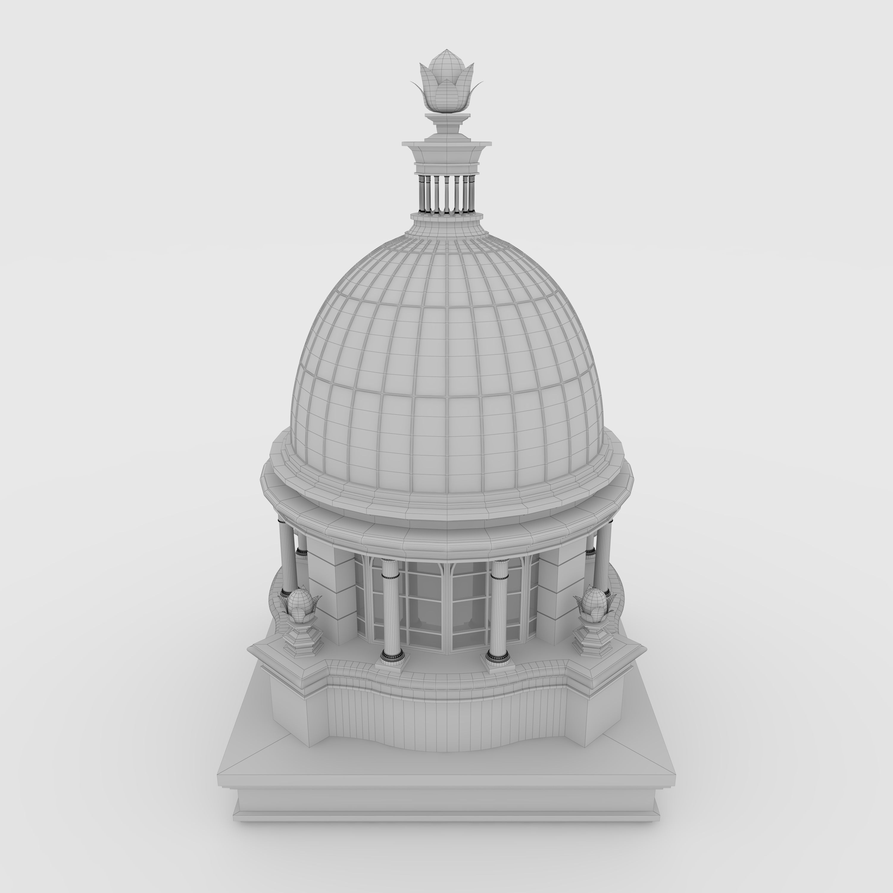 Classic Dome 1 3D model_11
