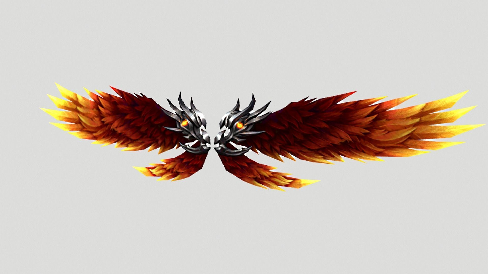 Demon Wing Low-poly 3D model_6