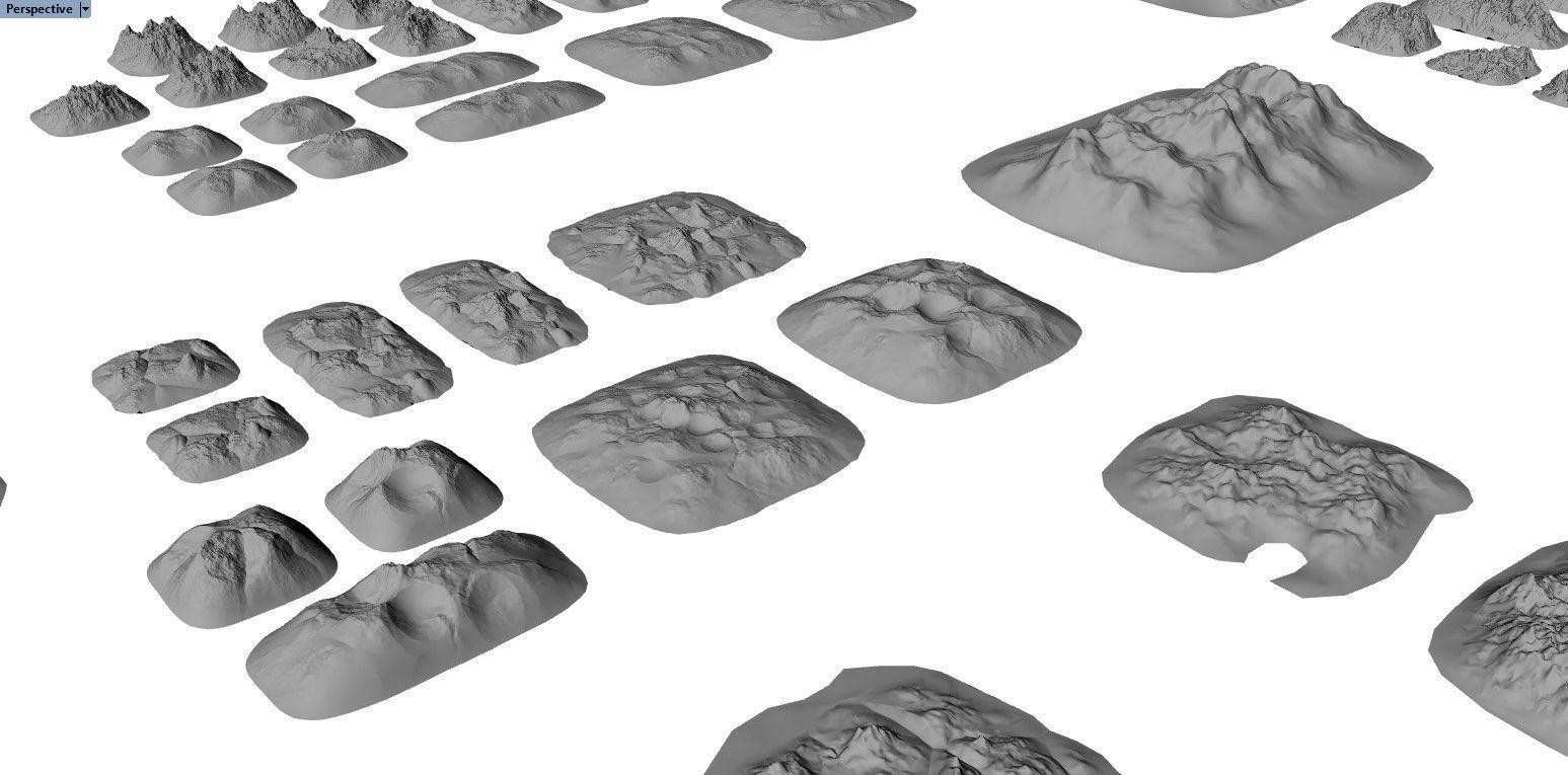 Tabletop Gaming Landscapes Mega Pack 001 3D print model_22