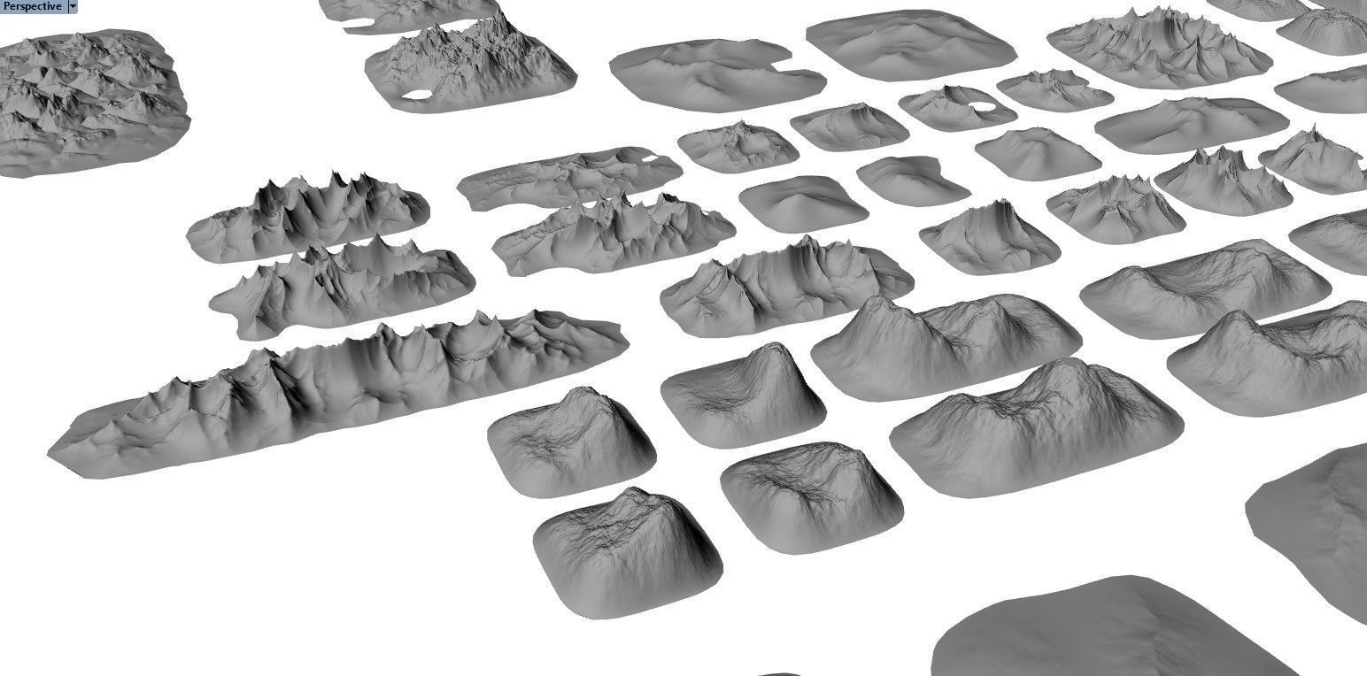 Tabletop Gaming Landscapes Mega Pack 001 3D print model_17