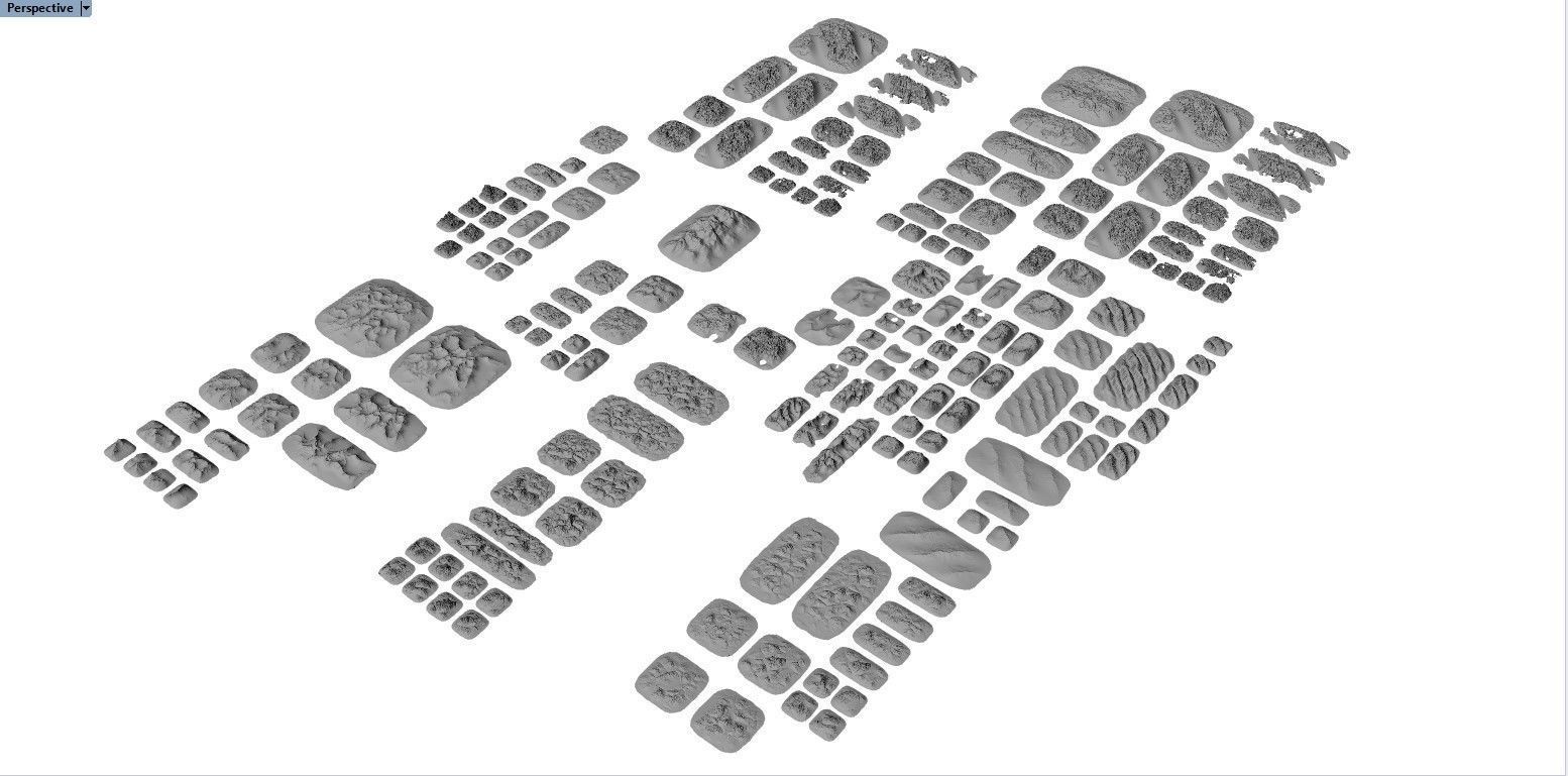 Tabletop Gaming Landscapes Mega Pack 001 3D print model_1