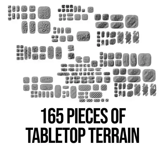 Tabletop Gaming Landscapes Mega Pack 001 3D print model