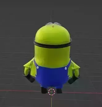 A minion low poly made by me please support me