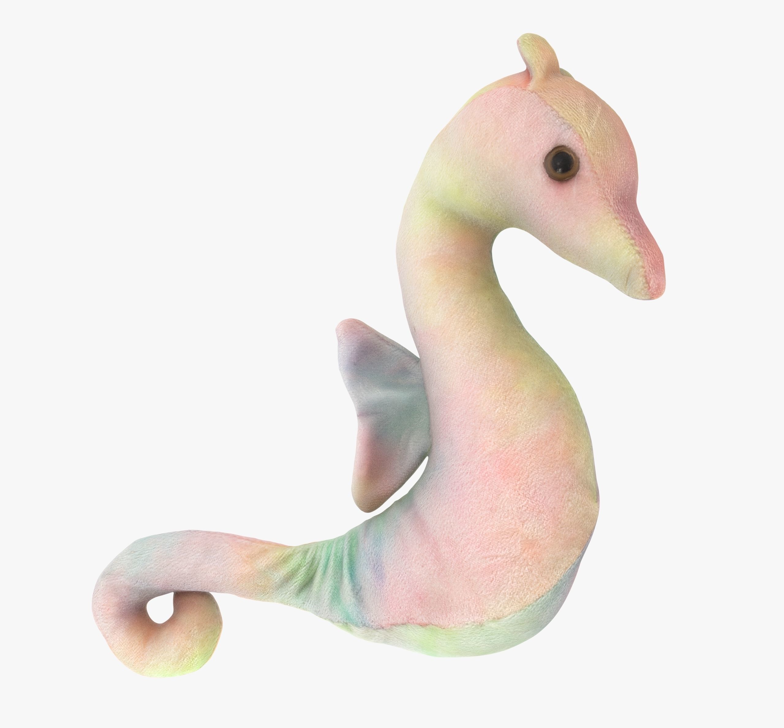Seahorse soft toy Low-poly 3D model_2