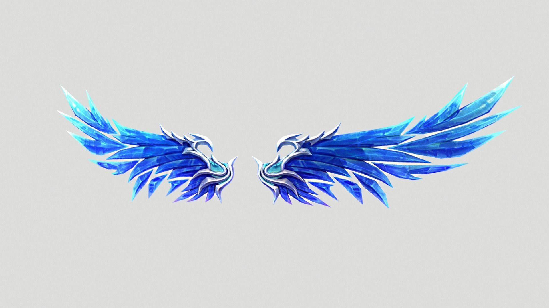 Ice Wing Low-poly 3D model_6