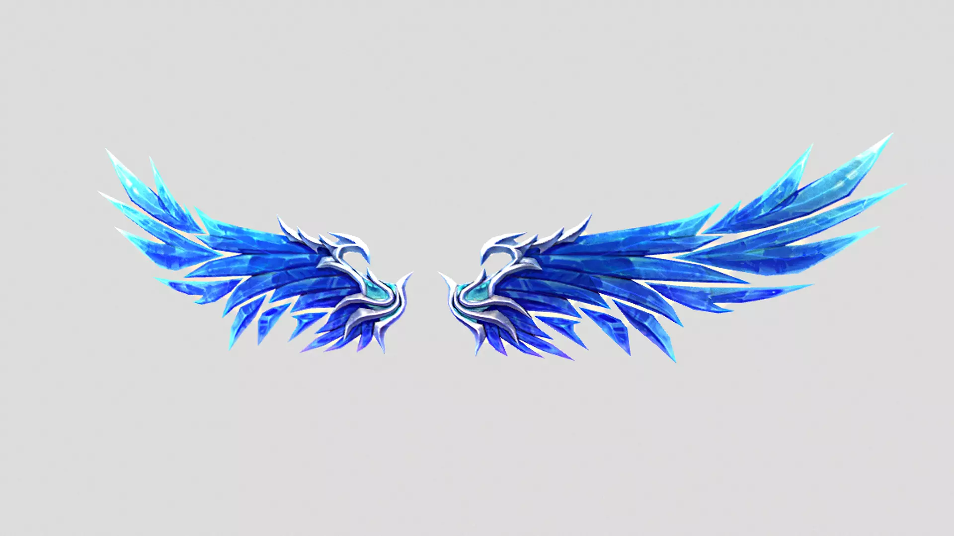 Ice Wing Low-poly 3D model_0