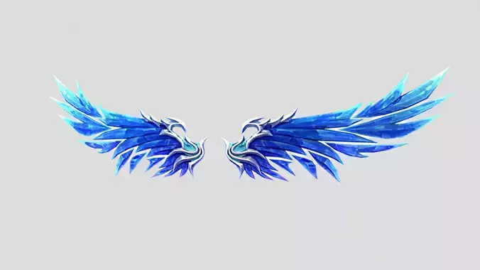 Ice Wing Low-poly 3D model