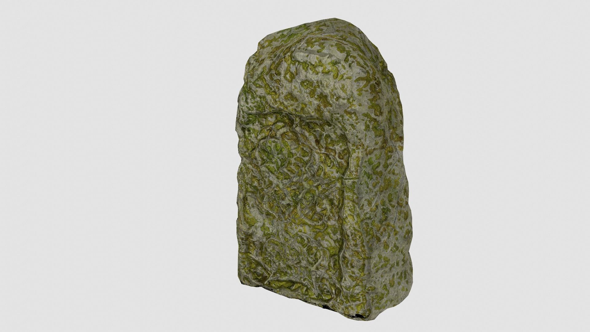 Sculpted Nordic Stone Low-poly 3D model_17