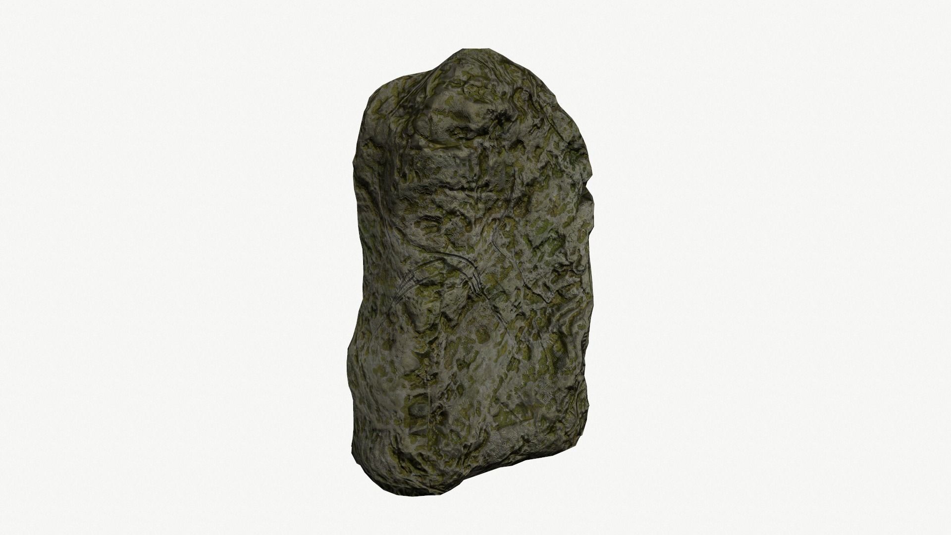 Sculpted Nordic Stone Low-poly 3D model_5