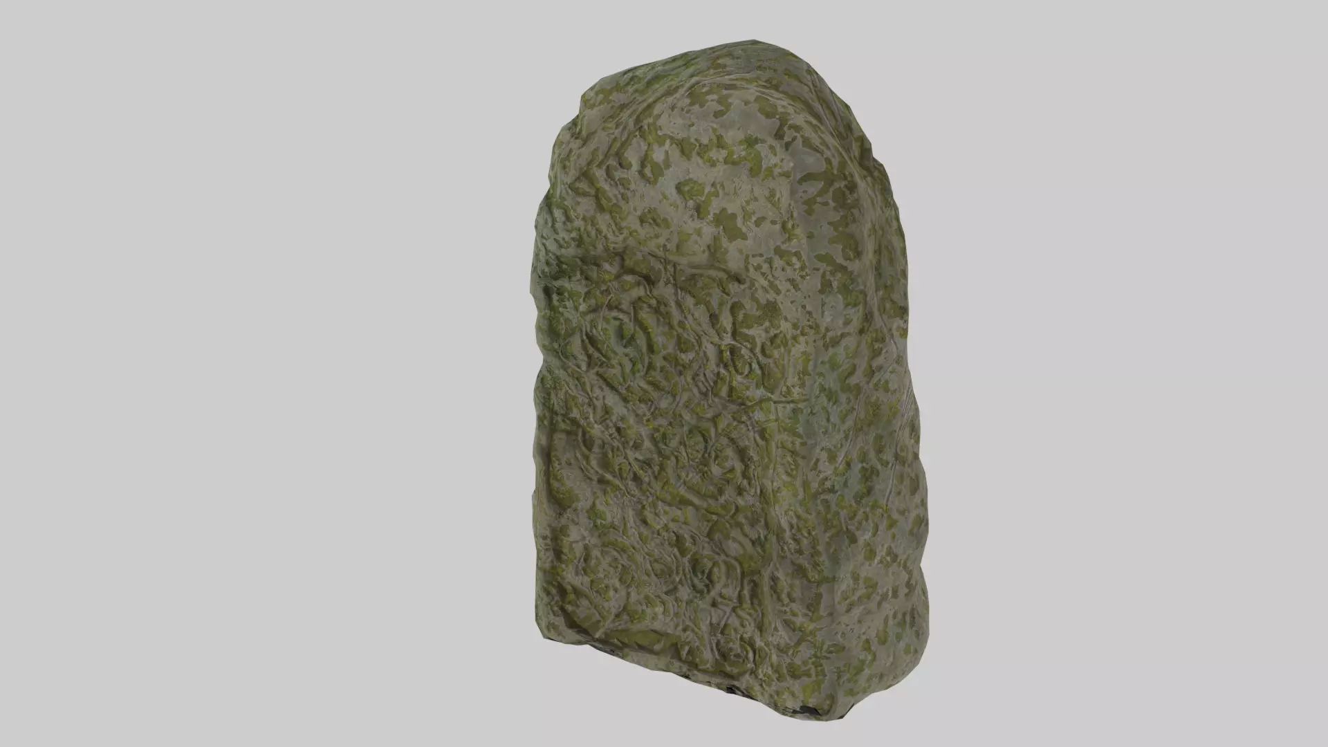 Sculpted Nordic Stone Low-poly 3D model_0