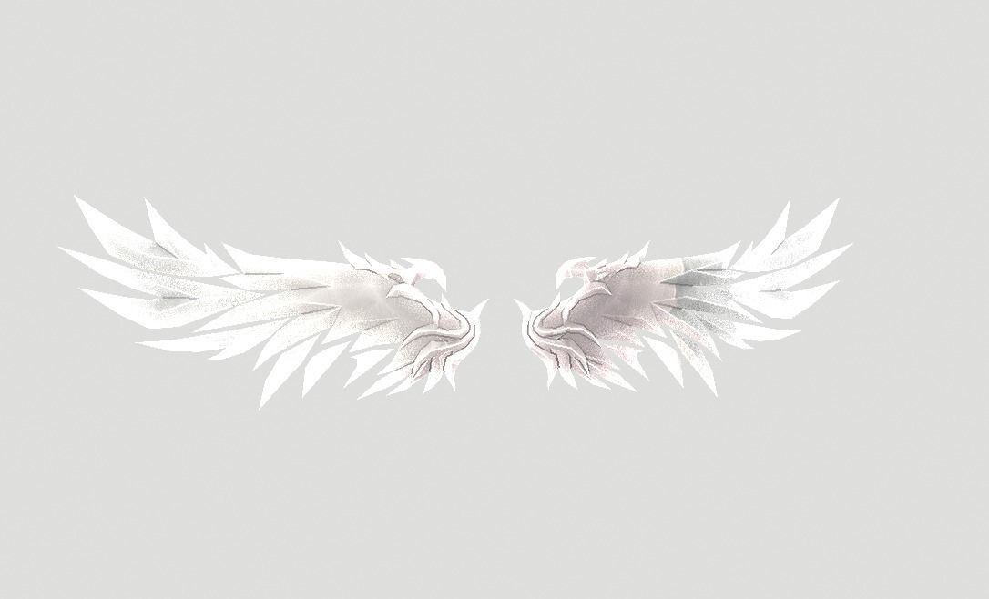 Fire Wing Low-poly 3D model_4