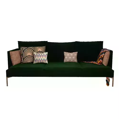 Modern green sofa 