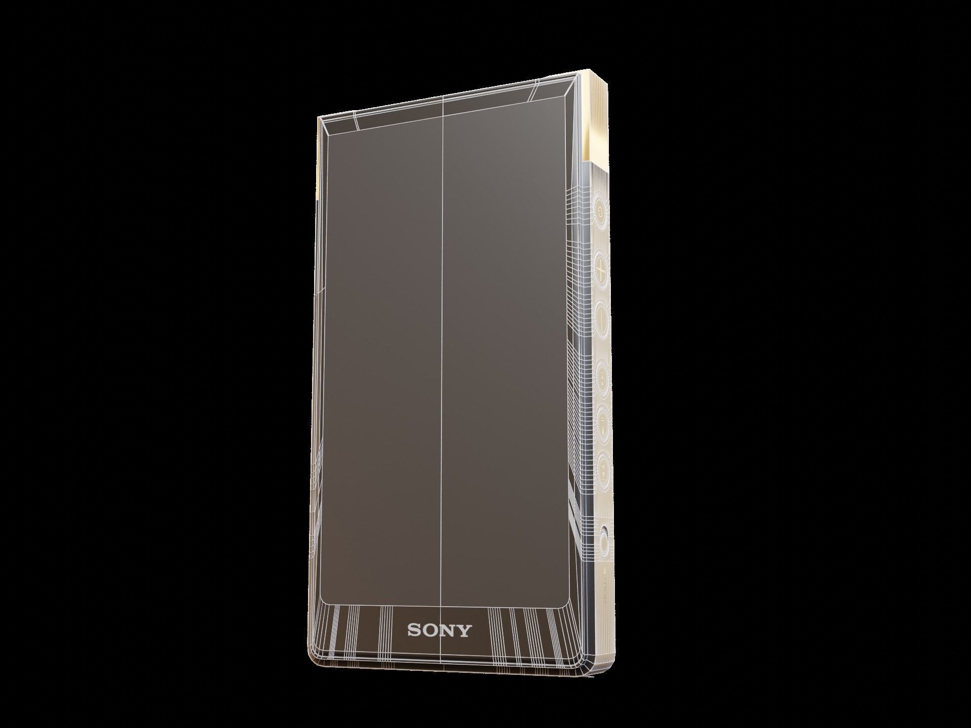 Sony Walkman NW-ZX700 Low-poly 3D model_6