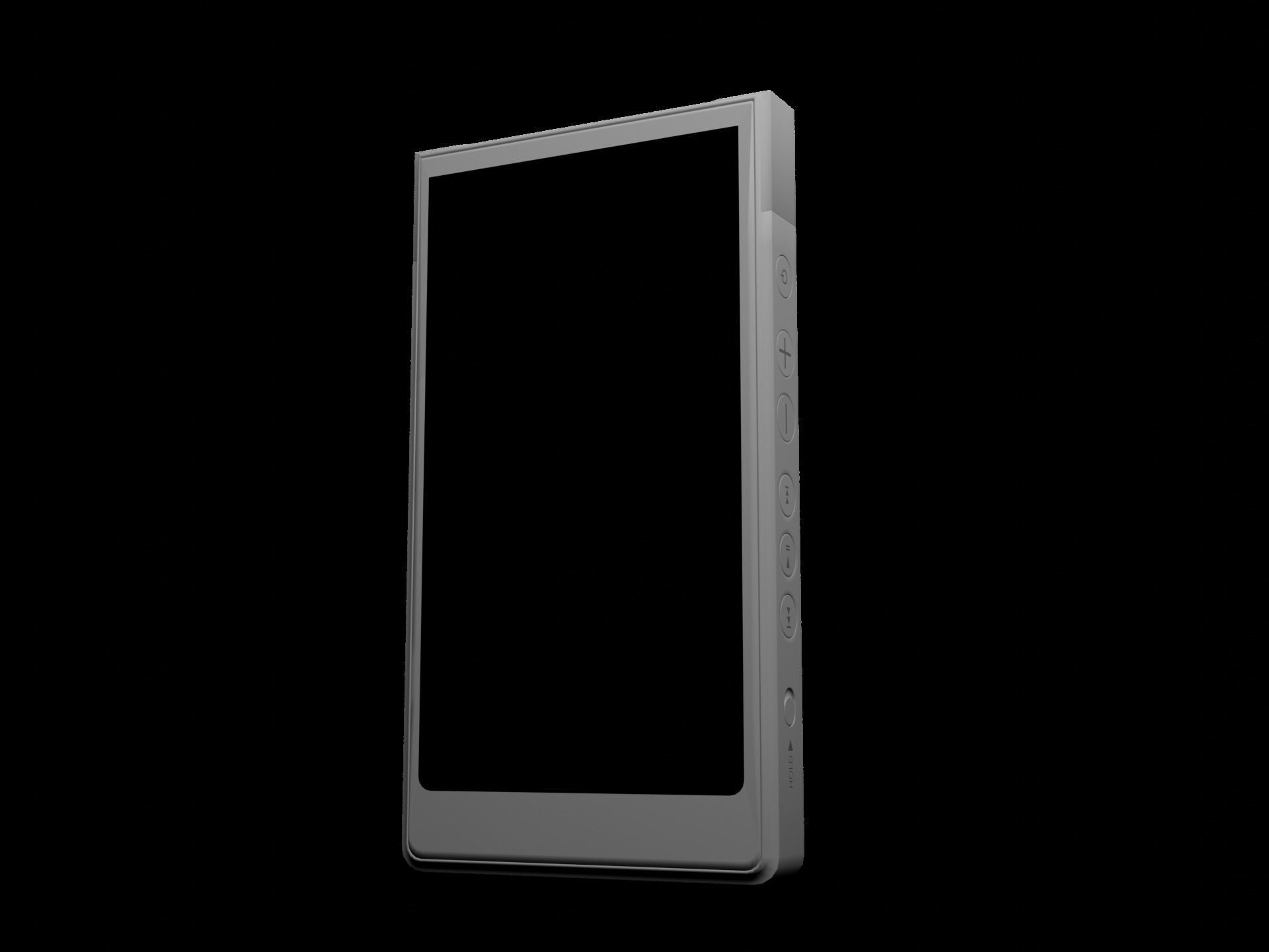 Sony Walkman NW-ZX700 Low-poly 3D model_8