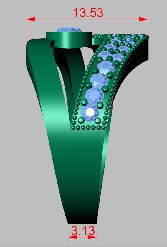 Ring 3D model 0293 3D printable model 8 3D print model_8