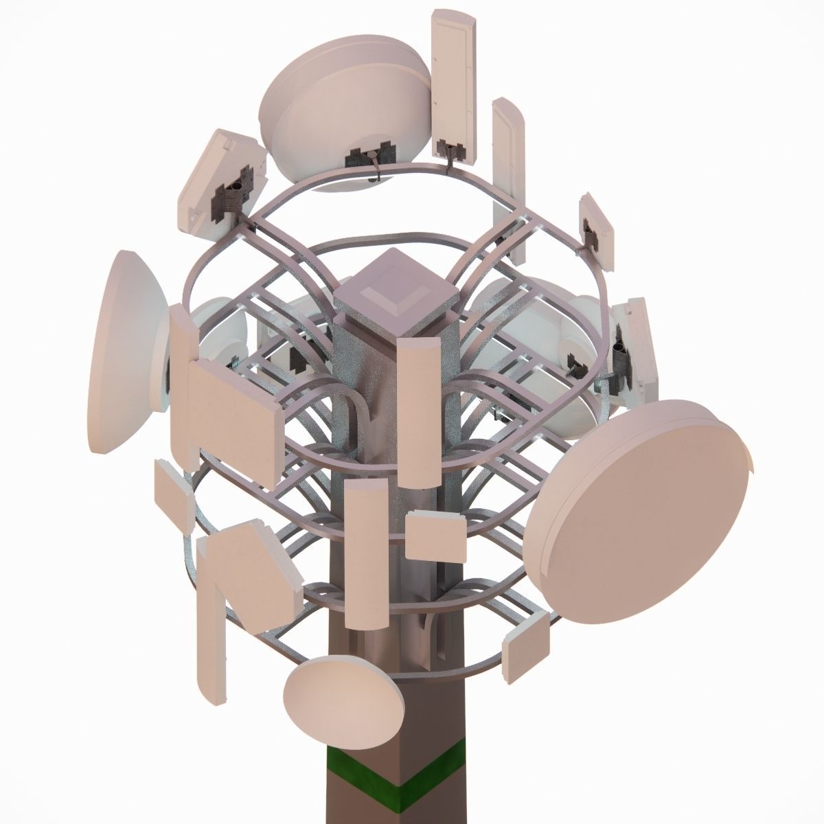 Sci-fi Communication Tower v2 004 3D model_6
