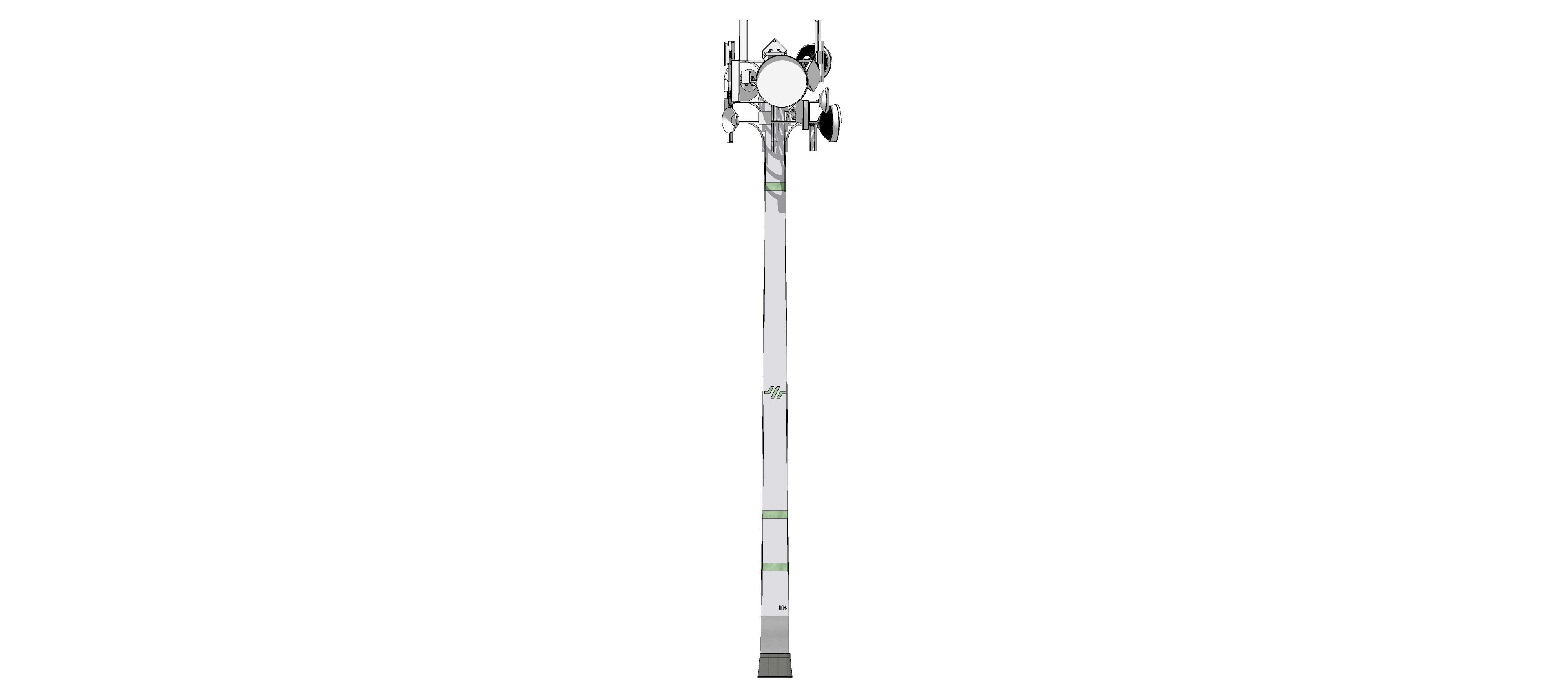 Sci-fi Communication Tower v2 004 3D model_7