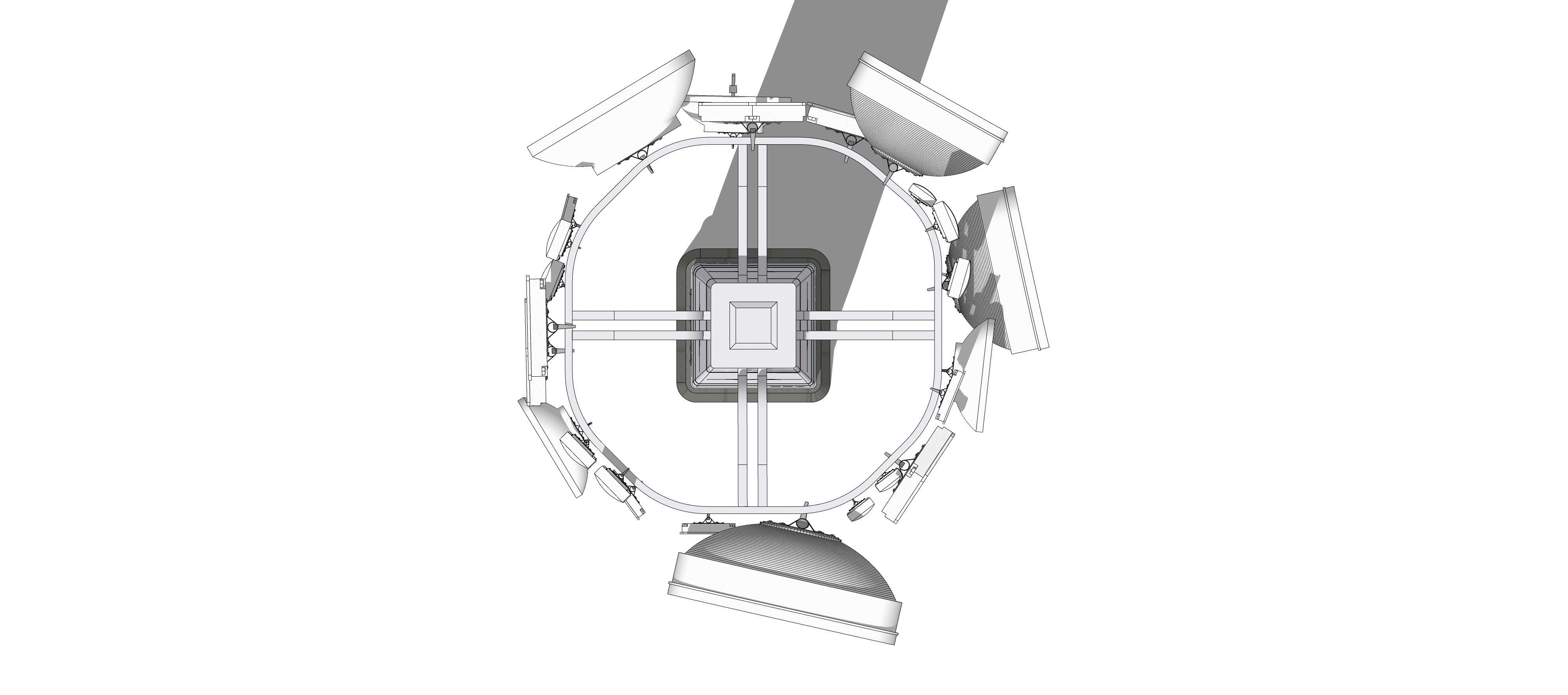 Sci-fi Communication Tower v2 004 3D model_16