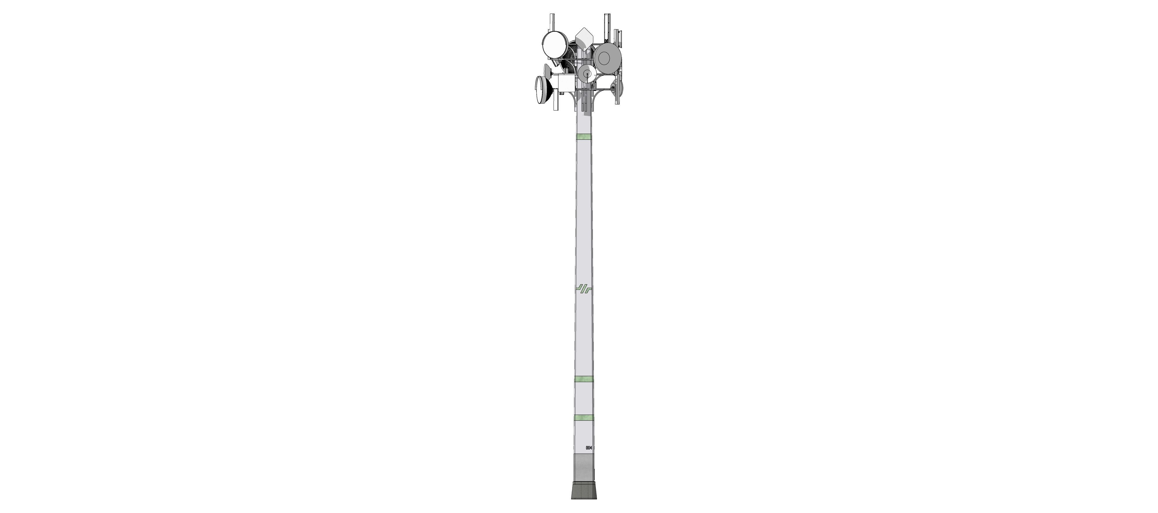Sci-fi Communication Tower v2 004 3D model_10