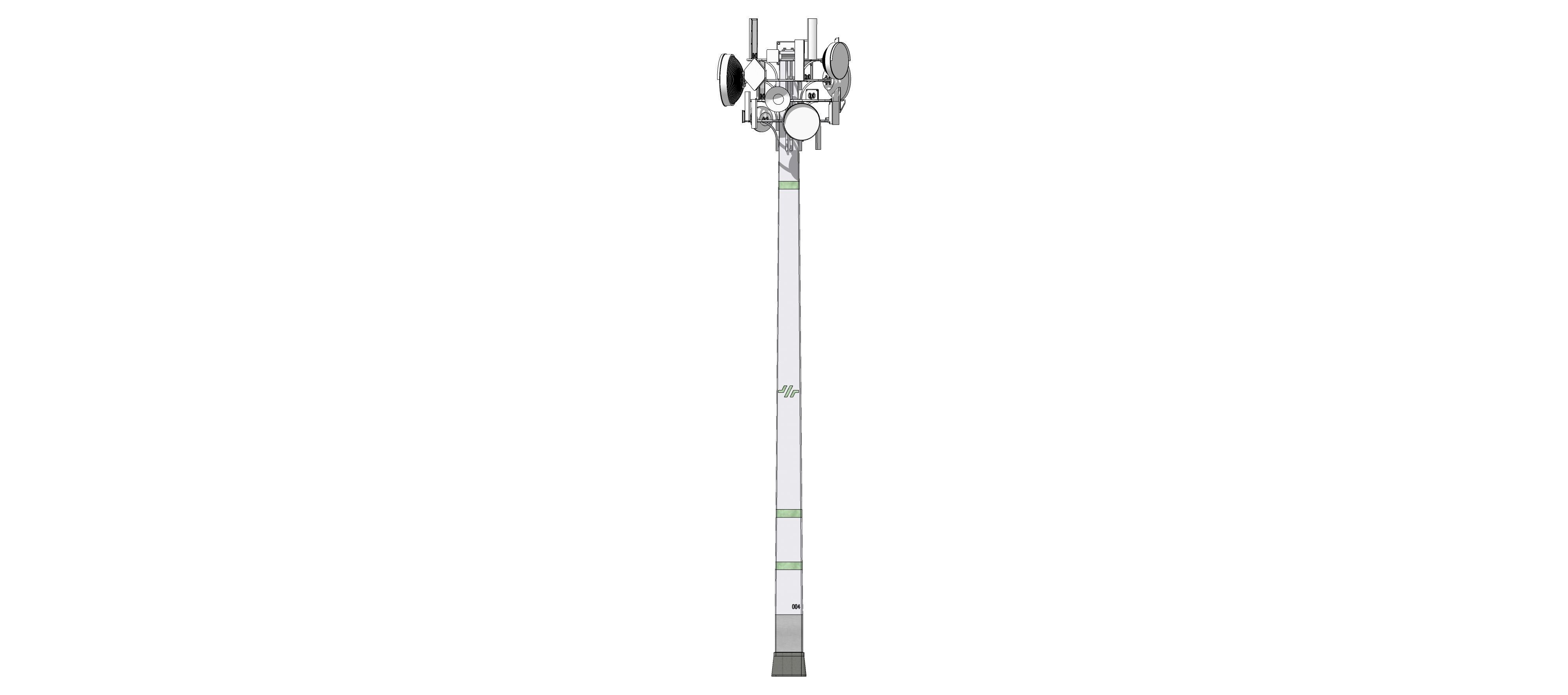 Sci-fi Communication Tower v2 004 3D model_9