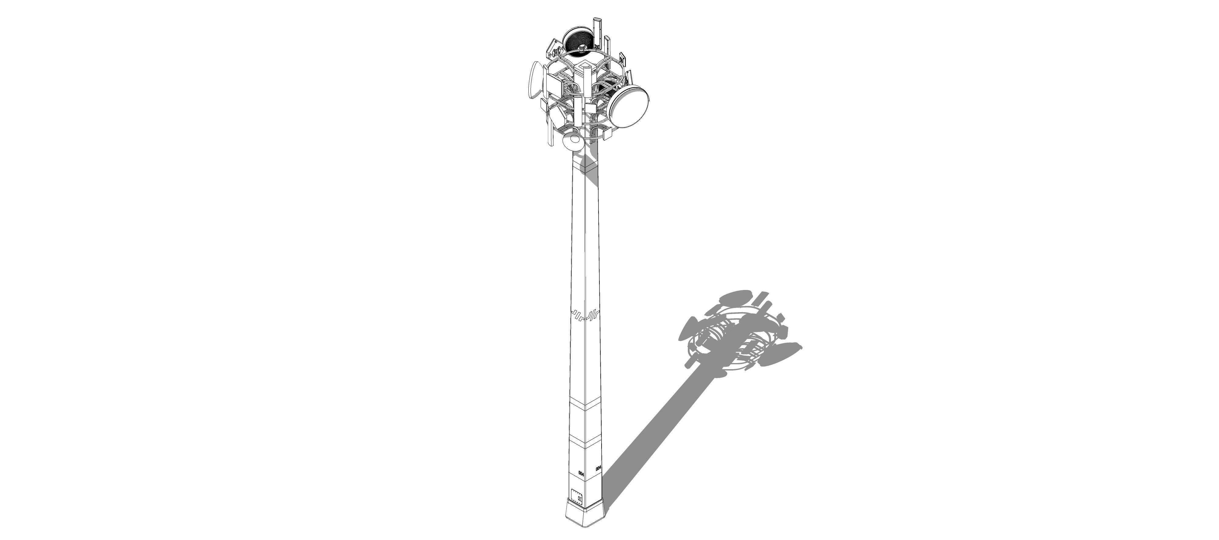 Sci-fi Communication Tower v2 004 3D model_13