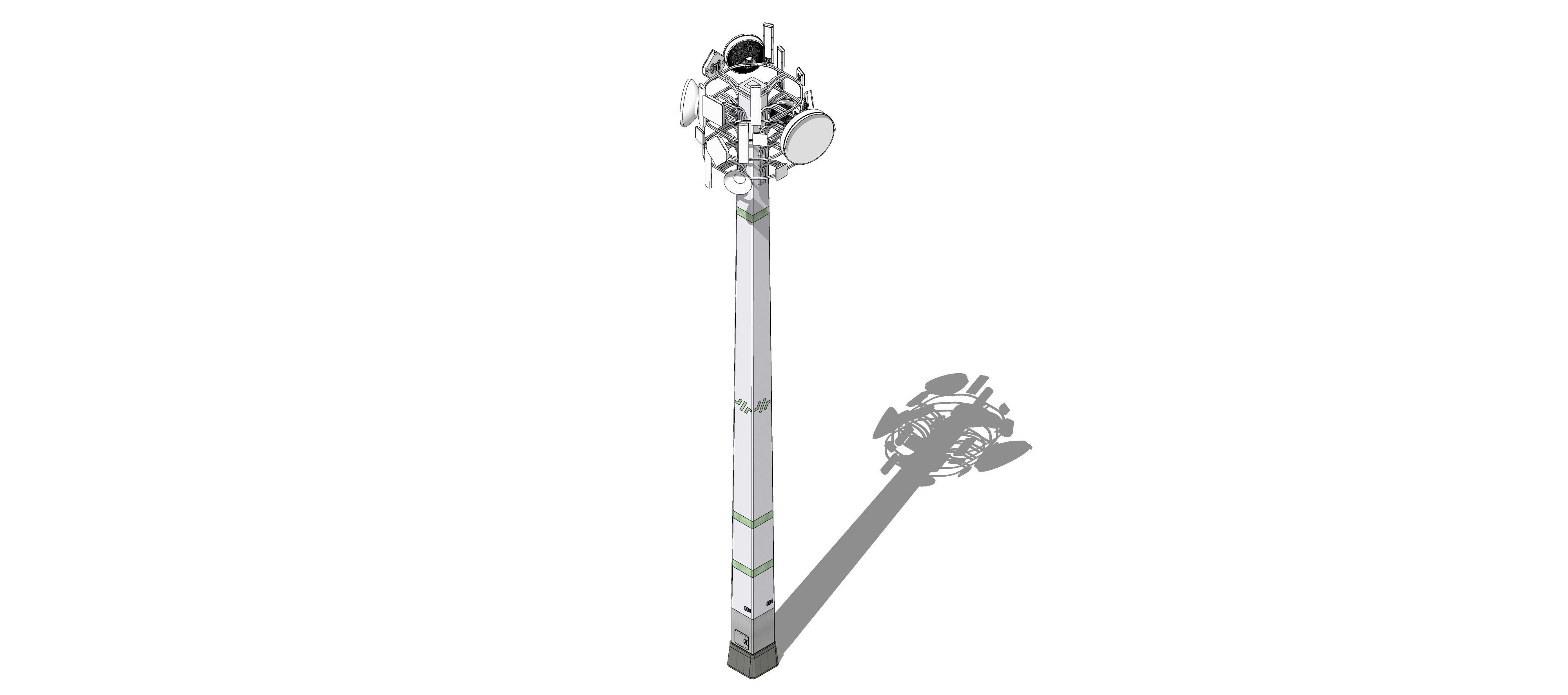 Sci-fi Communication Tower v2 004 3D model_12