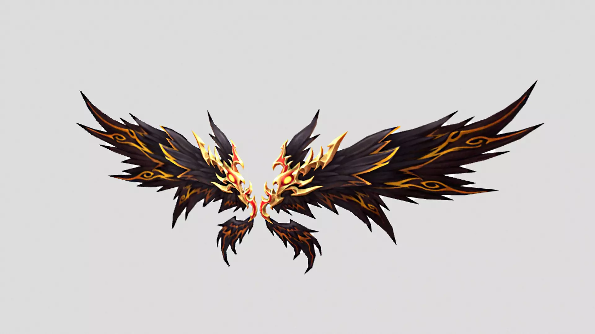 Futuristic Wing Low-poly 3D model